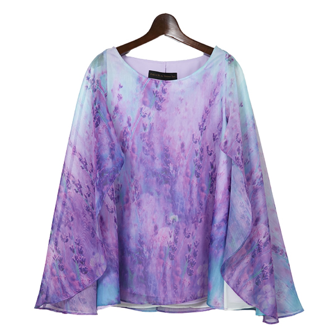 ラベンダー花柄