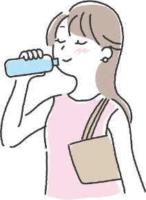 のどが渇いていなくても水分補給を