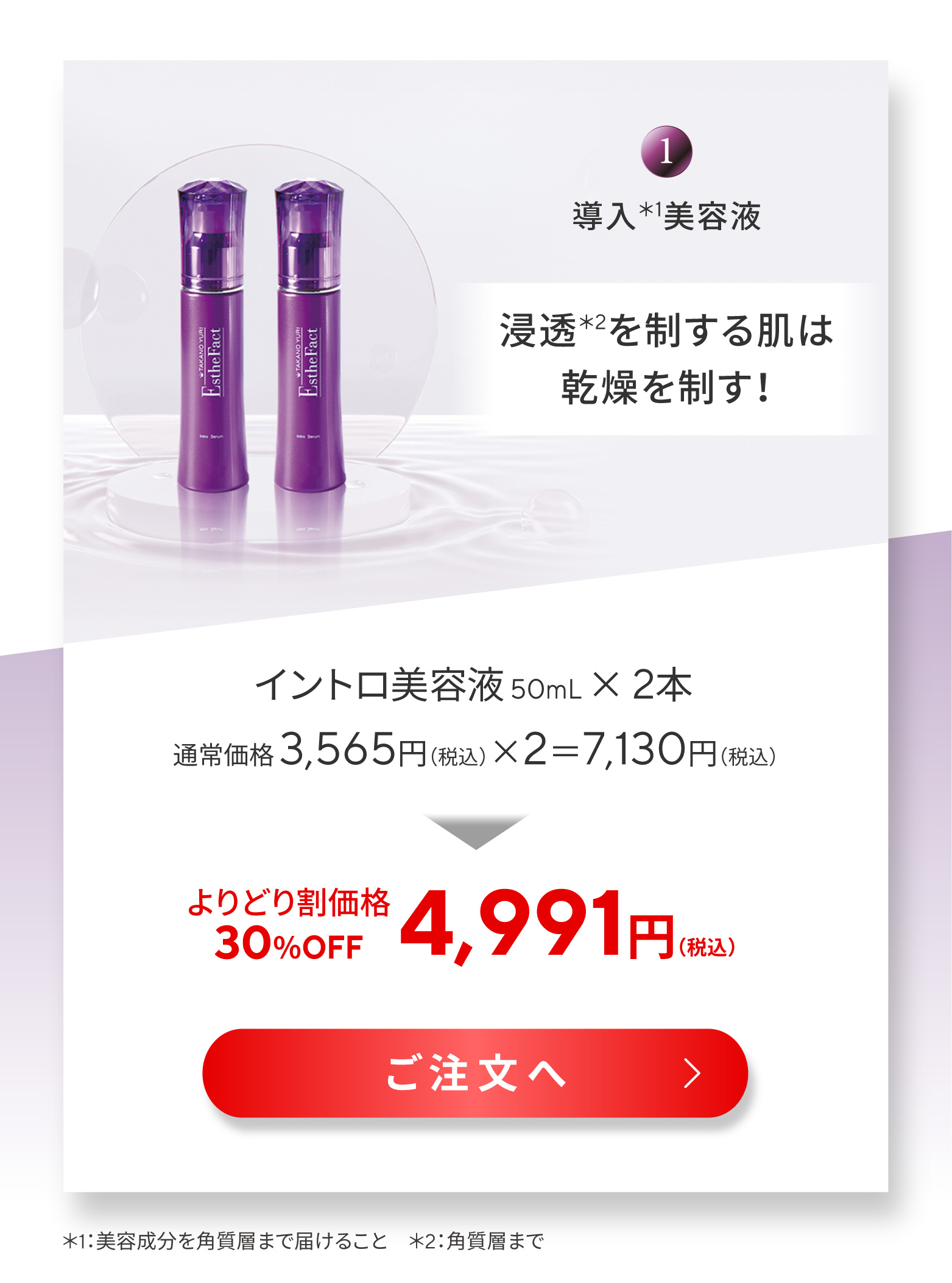 イントロ美容液2本