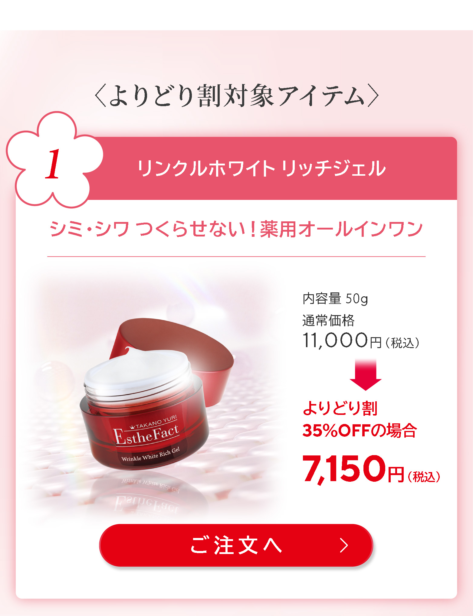 リンクルホワイト リッチジェル